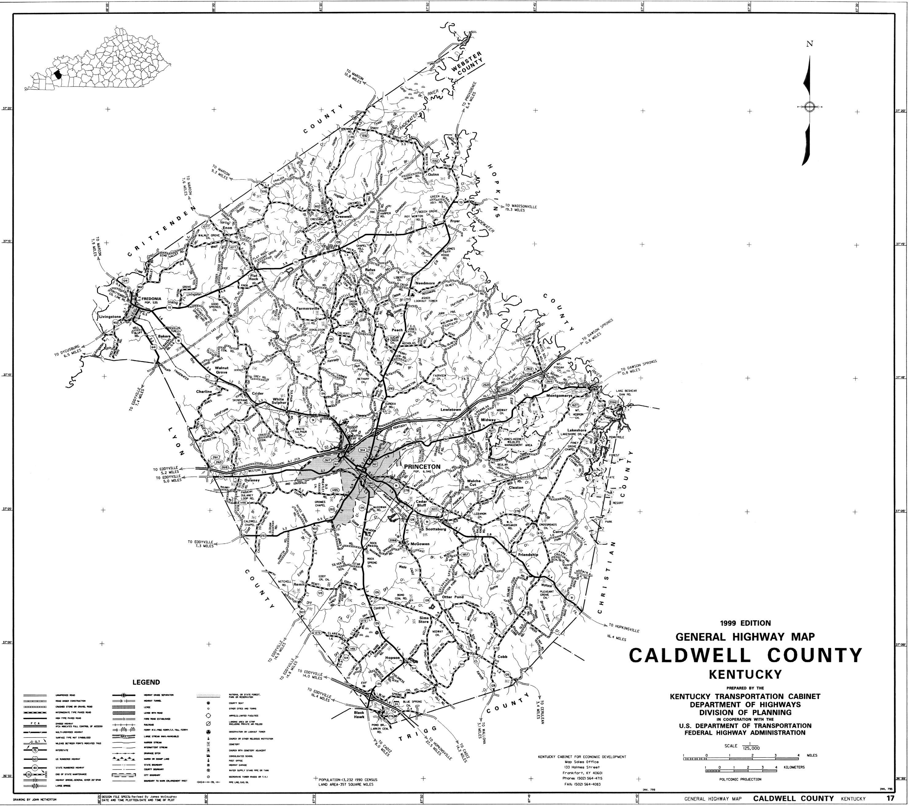 Caldwell View Map