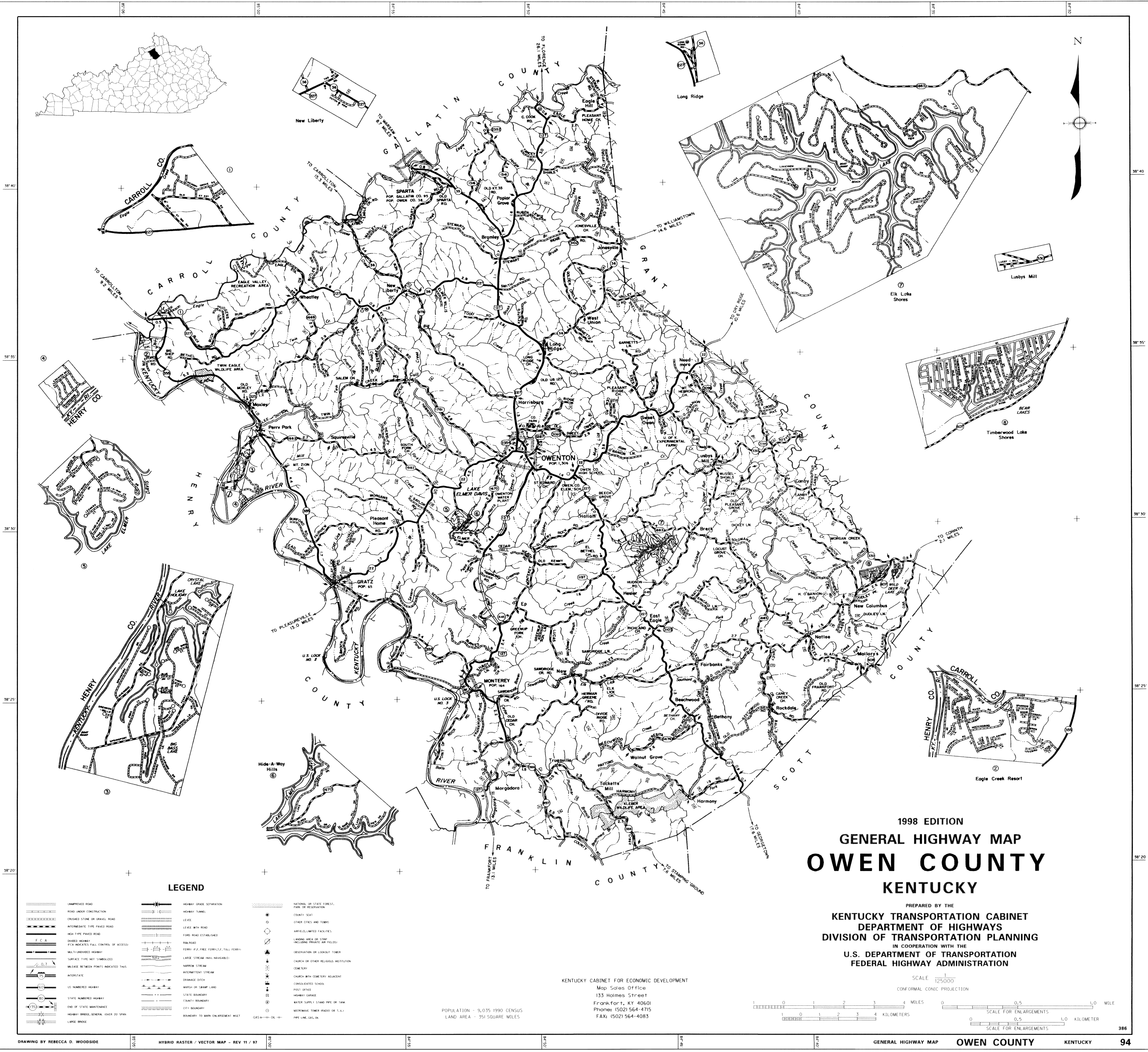 Owen County Ky Map School District Maps - Department Of Revenue